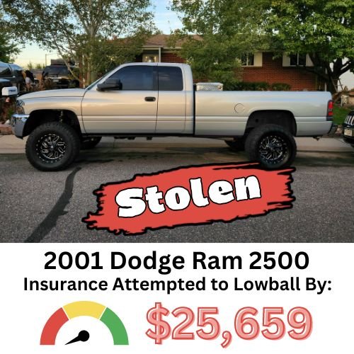 Dodge Ram 2500 Insurance Lowball Offer