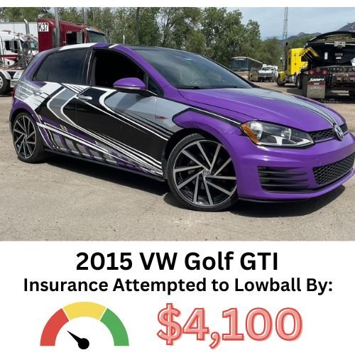 VW Golf GTI Insurance Lowball Offer